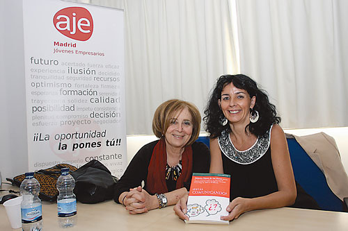De las Heras presentando su libro en el Vivero de Empresas.