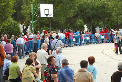 Mayores en el parque.