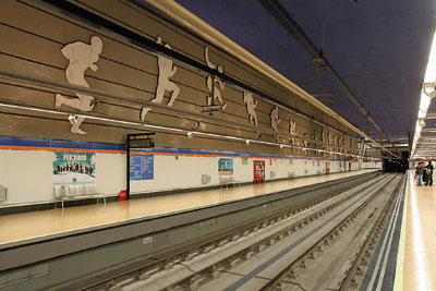 La estaci&oacute;n de Estadio Ol&iacute;mpico. 