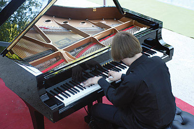 Al piano, la escuela de música de Katowice, Polonia. 