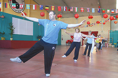 Tabla de Tai Chi en la nueva sede de Fin de Semana.