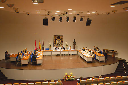Vista general del salón de plenos de Arcentales