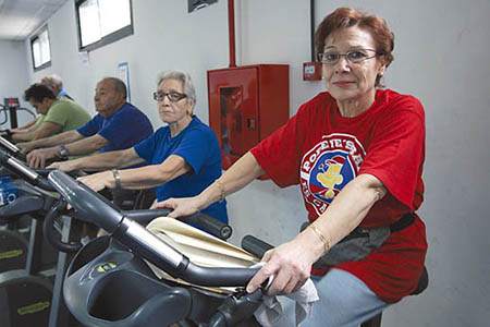 La sala de musculación del polideportivo de San Blas ha sido remodelada recientemente