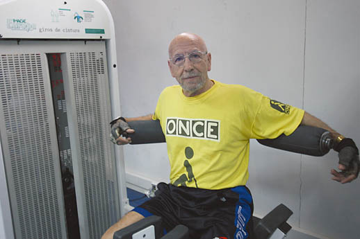 La sala de musculación del polideportivo de San Blas ha sido remodelada recientemente