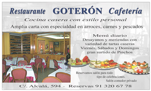 Restaurante Cafeter&iacute;a Goter&oacute;n 