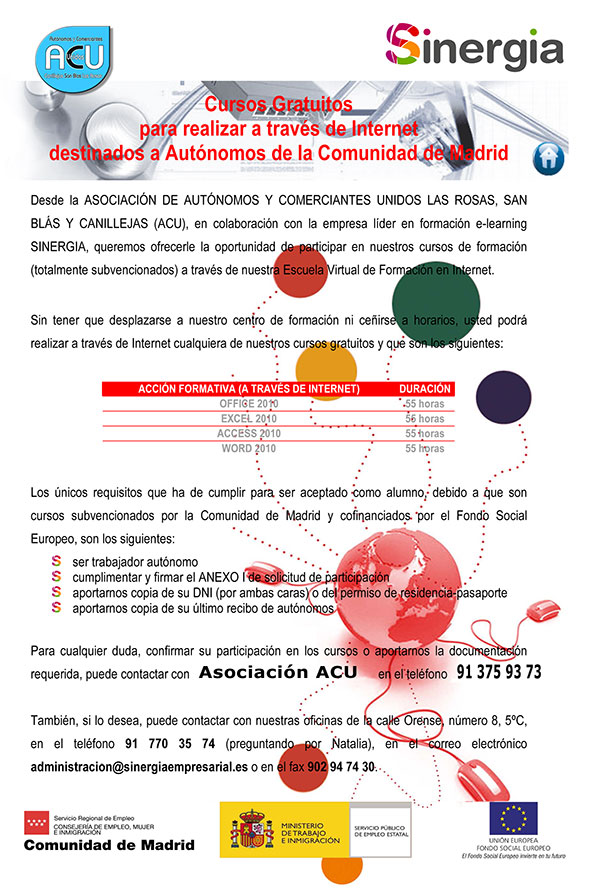 Asociación ACU - Cursos Gratuitos Asociación ACU - Cursos Gratuitos